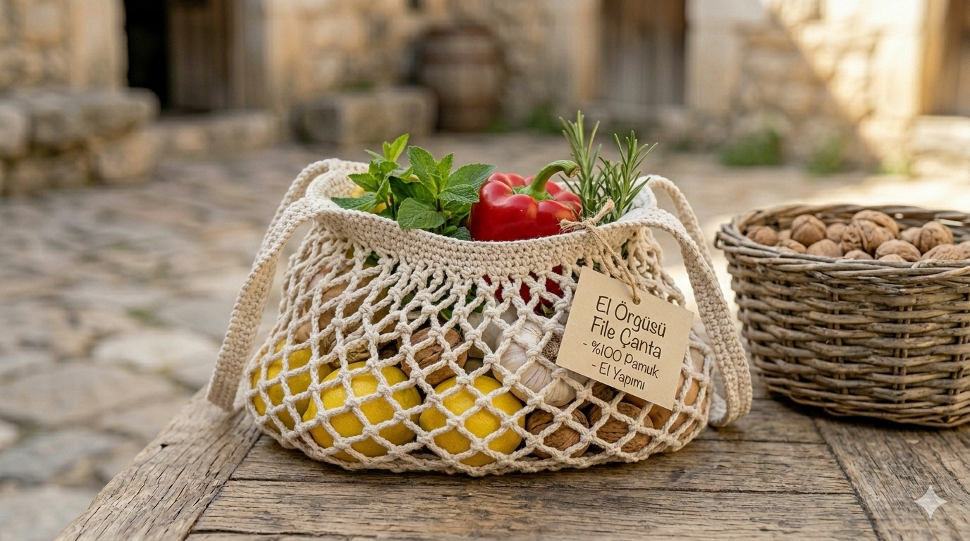 El Örgüsü File Çanta
