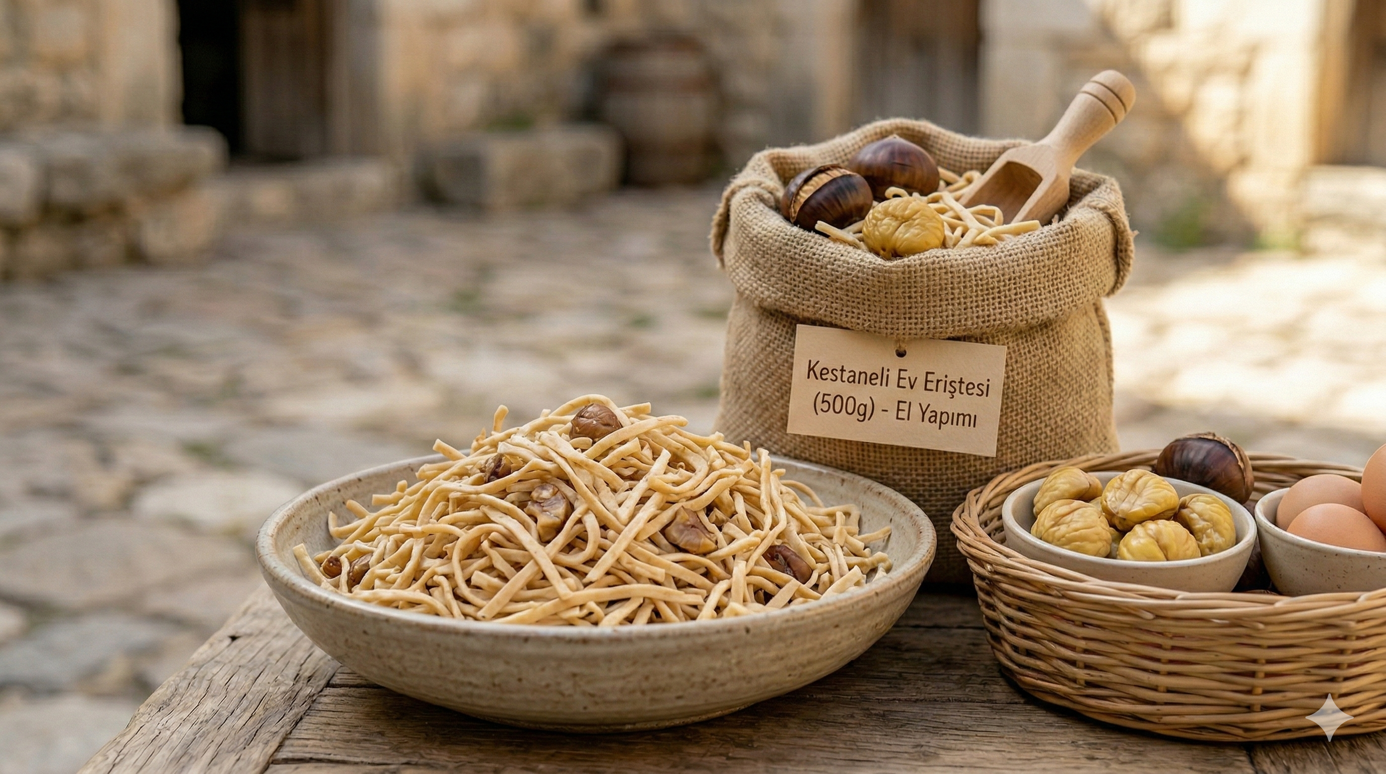 Kestaneli Ev Eriştesi (500g)