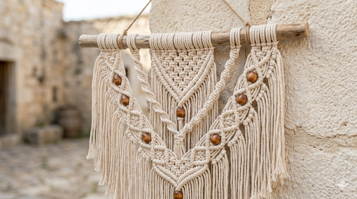 Makrome Duvar Süsü