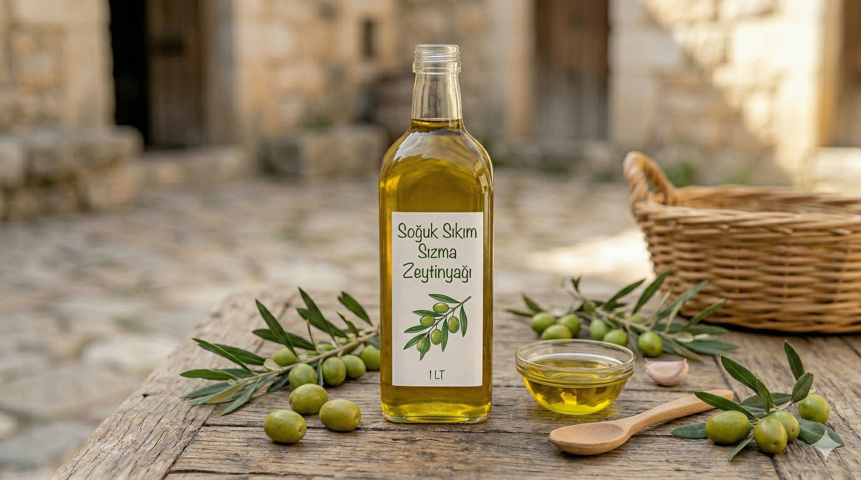 Soğuk Sıkım Sızma Zeytinyağı (1 LT)